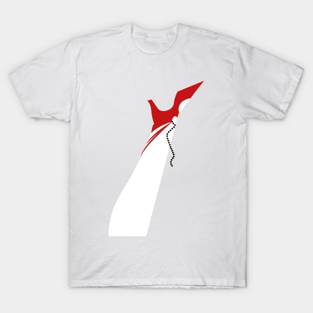 The Red Lady - Leg T-Shirt by Jtah